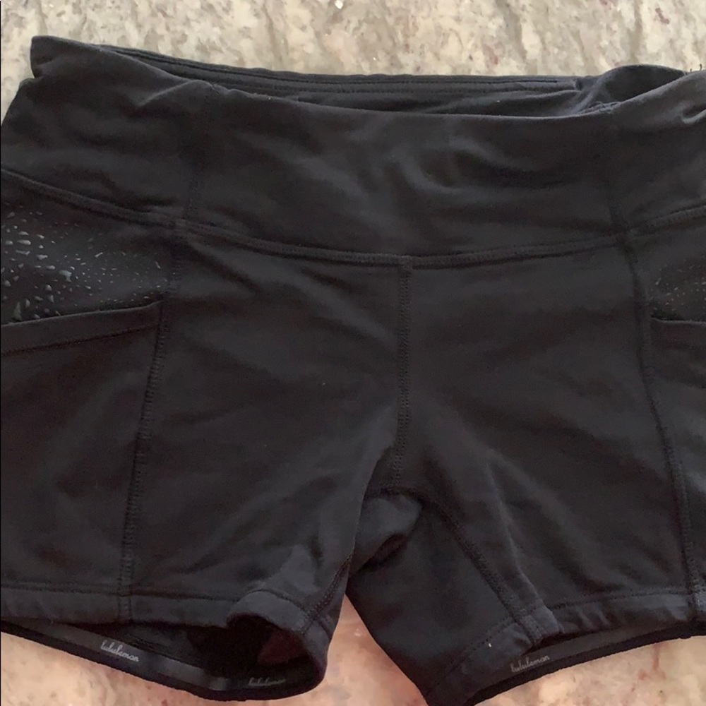 Black lululemon shorts